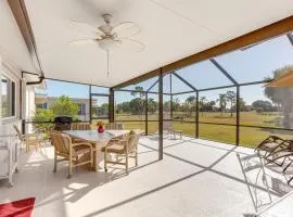 Sunny Port St Lucie Home Lanai and Golf Course View