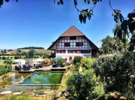 Mooshof Apartment，位于M&uuml;nchenbuchsee的带泳池的酒店