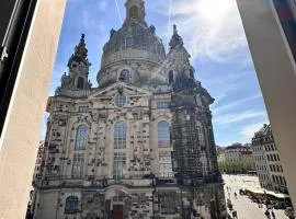 Familienapartment Münzgasse mit Blick zur Frauenkirche