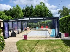 Maison normande avec piscine chauffée privée