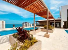 Hermoso ApartaSuite en Playa Salguero!/Rodadero，位于Gaira的酒店