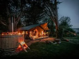 Safari Tent 1 With Log Burning Tub At Tapnell Farm