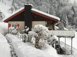 Cozy House above Lake Lucerne in car-free Vitznau Mittlerschwanden at Mount Rigi railway，位于菲茨瑙的度假屋