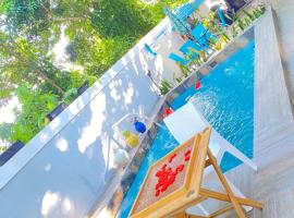 Casa privada 4 habitaciones aires, piscina billar agua caliente 3 minutos de la playa，位于里奥圣胡安的度假屋