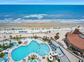 Luxury 14th Floor 1 BR Condo Direct Oceanfront Wyndham Ocean Walk Resort Daytona Beach | 1410，位于代托纳海滩的酒店