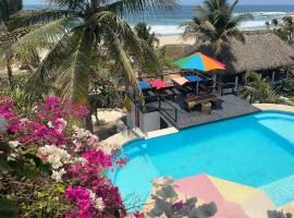 Beachfront Paradise Boutique Hotel，位于Santa María Tonameca的酒店