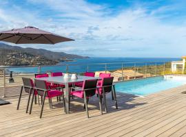 Villa Albizia 6P, private heated pool sea view 5 minutes from Favone Beach，位于孔卡的酒店