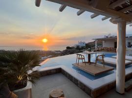 Nomia Sunset Suites Mykonos，位于Tagou的豪华酒店