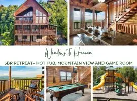 5br Retreat- Hot Tub, Mountain View And Game Room