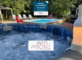 Suite Lagoon climatisée avec piscine, spa privatif