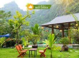 Hoang Minh Mountainside Villa，位于宁平的木屋