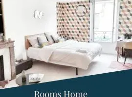 ROOMS HOME CSM Suites privées 1 suite 2 chambres sans terrasse 40m2 et 1 grande suite avec terrasse 36m2 en cœur de ville entre Paris et Reims 40 mn Disneyland Paris