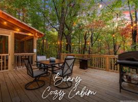 'Beary Cozy Cabin' - Dogs Welcome Ellijay-HotTub，位于埃利杰的酒店