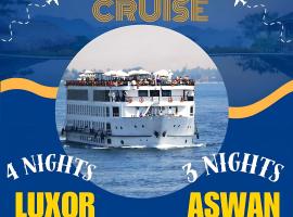 NILE CRUISE NET Every Monday from Luxor 4 nights & every Friday from Aswan 3 nights，位于卢克索卢克索国际机场 - LXR附近的酒店