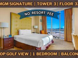 32nd Flr Penthouse @MGM Signature 1Bed, No Fee，位于拉斯维加斯的公寓