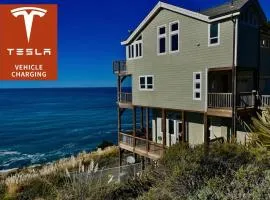 Incredible Ocean View, Oceanfront! Hot Tub! Shelter Cove, CA Tesla EV station