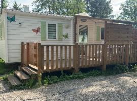 Nathalie et Yannick mobil home chauffé et climatisé，位于Boofzheim的露营地