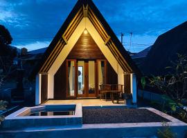 Ampik Batur with Private Hot Springs，位于库布盼洛坎的带按摩浴缸的酒店