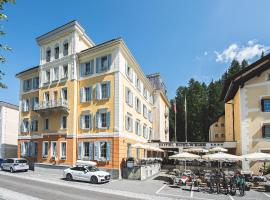 雪绒花瑞士品质酒店，位于锡尔斯玛丽亚锡尔斯佛切拉斯滑雪缆车附近的酒店