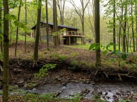 Secluded Naples Cabin with Deck and Stream Views，位于Naples的酒店