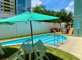 '"Apartamento EXCLUSIVO - Novo com 2 Quartos Climatizados, Suíte, Varanda, Piscina e Academia - Vaga na garagem, TV de 70'' Localização Premium ao Lado do Shopping Rio Mar - Inclui Enxoval Completo e Mimos!'"