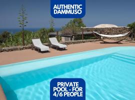 Lighted Pool, Barbecue & Sea View - Authentic "Dammusi"，位于潘泰莱里亚的酒店