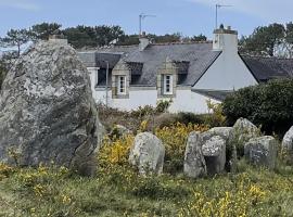 Maison vue sur les alignements de Carnac - Les Glycines，位于卡纳克的别墅