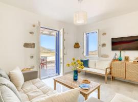 Paros Sea View Eco - Aetherian Ciel Villas, Niso，位于Mármara的酒店