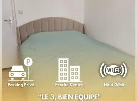LE 3, wifi, parking, centre