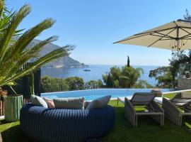 Luxury Villa with Pool & Sea View-10 Minutes from Monaco，位于艾日的酒店