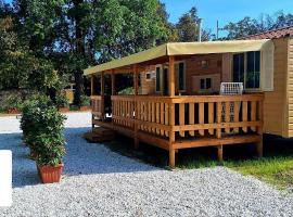 Campsitechalet in Viareggio near sea incl airco，位于维亚雷焦的木屋