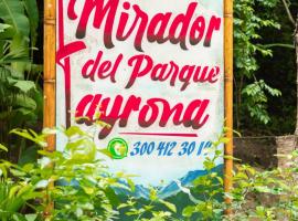 Mirador Dentro del Parque Tayrona，位于埃尔扎伊诺的酒店