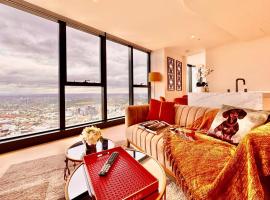 High rise top view 2bed2bath，位于墨尔本的度假短租房