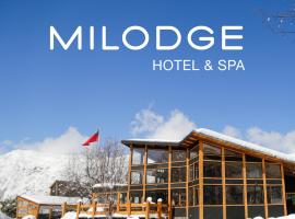 MI Lodge Las Trancas Hotel & Spa，位于拉斯特朗卡斯的山林小屋