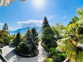 Enchanting View of lake Maggiore Mountains