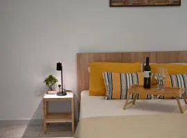 White openair apartment by Aelios in Ialysos