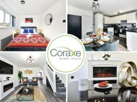 3 Bedrooms Modern Retreat for Contractors and Families by Coraxe Short Stays，位于奥尔德伯里的酒店
