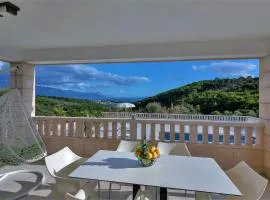 Villa Lokanjac with pool and panoramic sea view