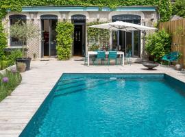 Hôtel Particulier Vintage and and design house with pool，位于里昂的酒店