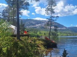 Telemark Camping，位于Hauggrend的豪华帐篷营地