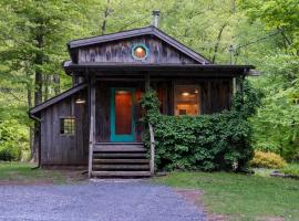 Lanesville by Summer - Chic Catskills Cabin，位于Lanesville的度假屋