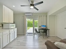 Bedroom and bathroom - perfect for solo traveler