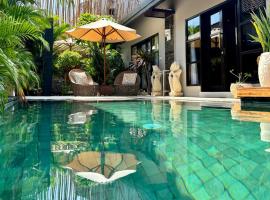 Amalika Private Pool Villa Central to Everything，位于吉利特拉旺安吉利特旺旺艺术市场附近的酒店