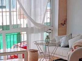 Playa Beach Malaga 3habts dobles, cocina familiar, apartamento completo