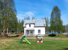 House with lake view swedish lapland