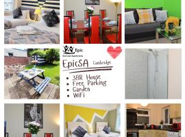 Epicsa - 3 Bedroom Family & Corporate Stay, Garden and FREE parking，位于剑桥的酒店