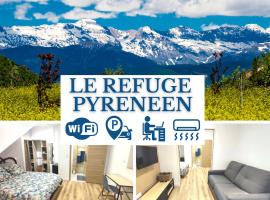 LE REFUGE PYRENEEN - Climatisation Parking WIFi Espace de Travail - NEUF- Très belle Vue sur les Pyrénées - 2 lits - OFFRE SPECIALE，位于Assat的低价酒店