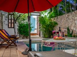 Casa Armadillo, colonial house with pool，位于梅里达的酒店