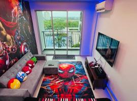 MARVEL Universe Retreat - Infinity Pool, Ps5, Private-Cinema with Pool-view Balcony - M4，位于大山脚的酒店