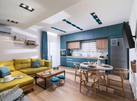 Blue Apartment in the Hill，位于Moírai的酒店